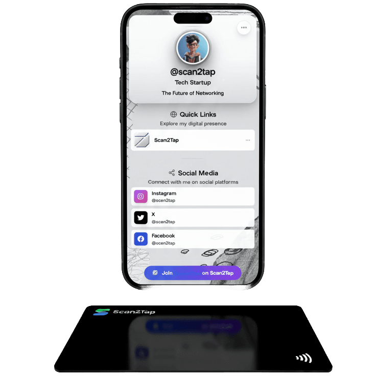 Scan2Tap Digital Profile Mockup
