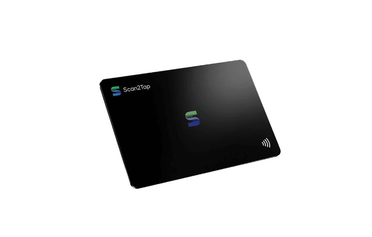 Branded Scan2Tap card with company logo